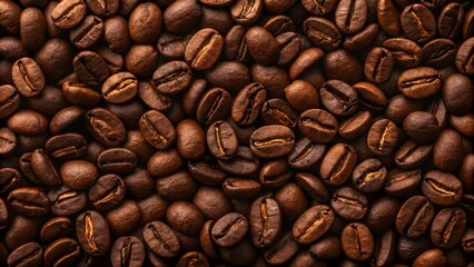 Obraz premium Roasted Coffee Beans Macro