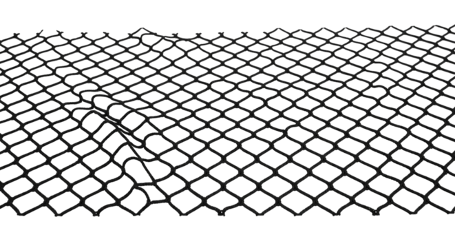 Securing your dreams A resilient cargo net ensuring safety and organization during transport on a