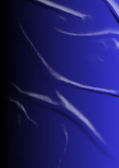 Abstract blue silk fabric background with soft folds and smooth texture