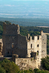 Fototapeta premium chateau, Saissac, village XIIe, 11, Aude, France