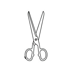 Minimalist vector of scissors