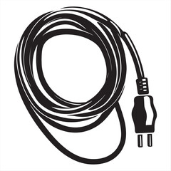 extension- Power Cord with Three-Pronged Plug