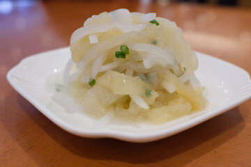 大根とクラゲの和物