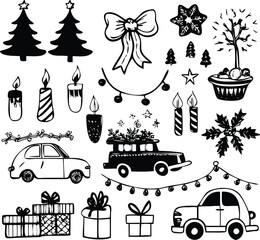 Christmas holiday icon File, Festive Icon File, Christmas light icon File