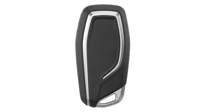 Sleek Car Key Fob Modern Design with Metallic Accents for Vehicle Security and Remote Access
