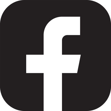 Facebook logo isolated on transparent background. Social media icons. Editorial Letter F. Flat, linear web icon or sign. blue facebook vector.