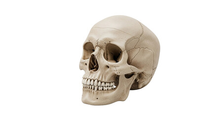 Obraz premium Human Skull Transparent Background