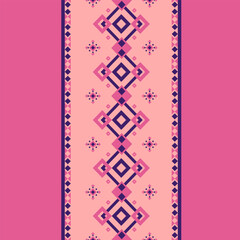 Geomatric ethnic oriental ikat pattern traditional,Abstract ethnic geometric pattern background design wallpaper, Indian border. traditional print vector illustration