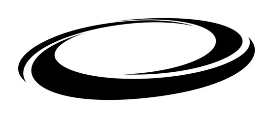 Obraz na płótnie Canvas Lines in circle abstract background. Dynamic transition illusion. Black spiral on a white background. Perspective view.
