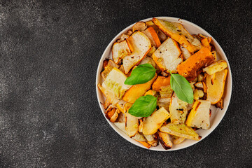 grilled zucchini warm salad vegetables dish natural product tasty snack fresh delicious gourmet...
