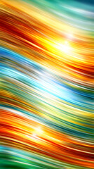 Obraz premium waves blending into each other with smooth gradient textures and soft glowing light