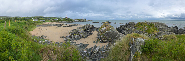 Landschaft mit Strand am Inishowen Head in Irland