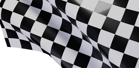 High-quality checkered flag image. Perfect for sports, racing, success themes.