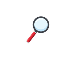 Magnifying glass icon. Magnifier or loupe icon. Search icon. Magnifying glass zoom icon.