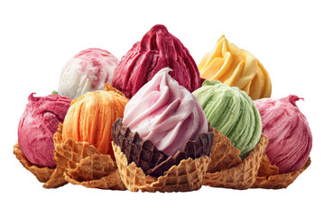 colorful ice cream