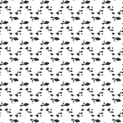 Seamless childish pattern with funny animals faces . Creative  kids texture for fabric, wrapping, textile, wallpaper, apparel. Vector illustration