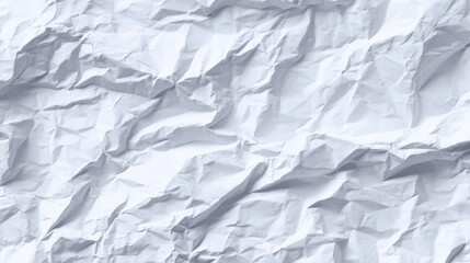 Obraz premium Abstract Crumpled White Paper Texture Background with Shadows for Creative Projects and Design Resources