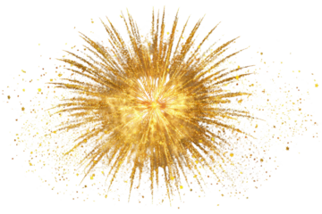 Happy New Year festive celebration party fireworks explosion PNG