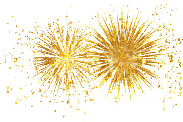 Happy New Year festive celebration party fireworks explosion PNG