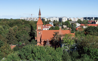 view of the water tower in Zelenogradsk