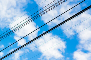 electricity and blue sky