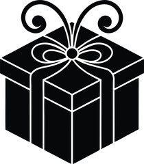 Fancy gift box icon.