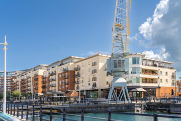 Gunwharf Quay in Portsmouth hampshire