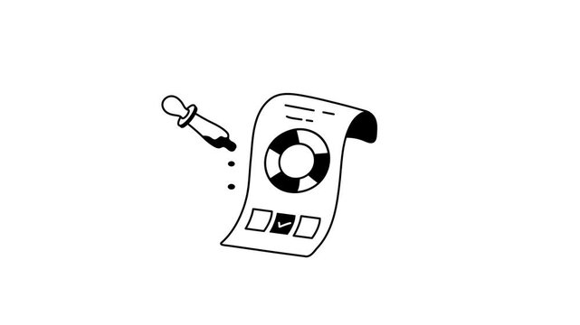 animated icon of a color picker tool, perfect for design projects