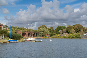 Fareham Quay viaduct in Hampshire Engalnd