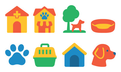 Fototapeta premium Pet Care Icons