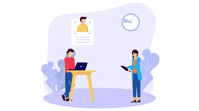 Digital HR and workforce management scene animation, Workplace Performance and Recognition animated video, Intrinsic motivation clip, Behavioral Economics footage, Employee Onboarding System motion