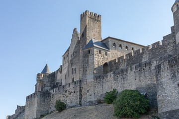 Obraz premium Cité médiévale de Carcassonne, Département de l’Aude, Occitanie, France, Europe