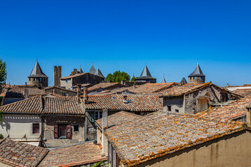 Cité médiévale de Carcassonne, Département de l’Aude, Occitanie, France, Europe