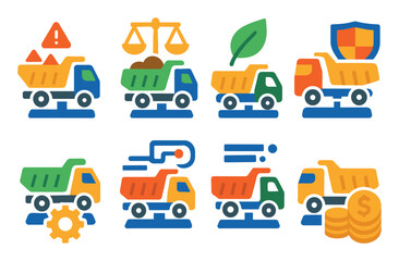 Vehicle Weighing Icons