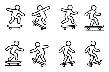Skateboarding Trick Icons