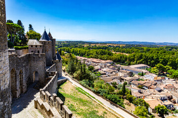 Cité médiévale de Carcassonne, Département de l’Aude, Occitanie, France, Europe