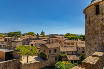 Fototapeta premium Cité médiévale de Carcassonne, Département de l’Aude, Occitanie, France, Europe
