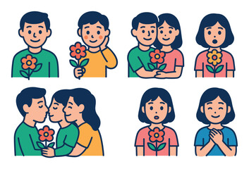 Colorful Emotions Icons