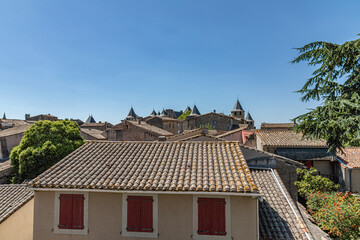 Cité médiévale de Carcassonne, Département de l’Aude, Occitanie, France, Europe