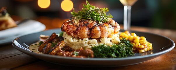 Serve gourmet lobster on creamy mashed potatoes