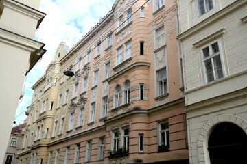 Immeubles caractéristiques de la ville de Vienne en Autriche