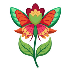 flower and butterfly