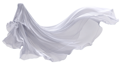 Flowing light gray fabric