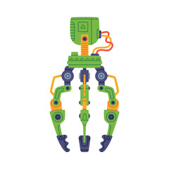Mechanical Grip and Grabbing Machine Robotic Tool Vector Illustration