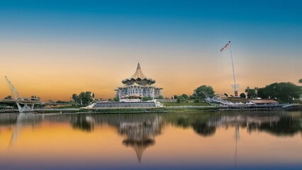 Kuching, Sarawak Malaysia  15 september 2025 Sarawak State Legislative Assembly Building is the current state legislative complex of Sarawak.