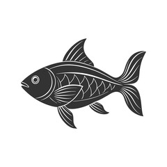 Fish isolated on white background vector illustration