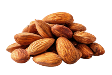 Almond nuts PNG, transparent isolated background. Healthy superfood nut snack. Nutritious, natural, organic food, flavour, cooking ingredient, vitamin mineral source