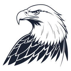 Majestic Eagle Head Illustration A Symbol of Strength and Freedom