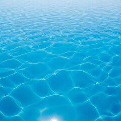 A vibrant, azure expanse of rippling water, showcasing sunlit reflections and a tranquil, serene atmosphere.