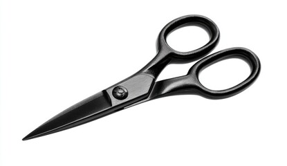 Obraz premium Black scissors isolated on white background